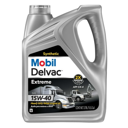 Mobil Delvac Extreme Heavy Duty Full Synthetic Diesel Engine Oil 15W-40, 1 Gallon