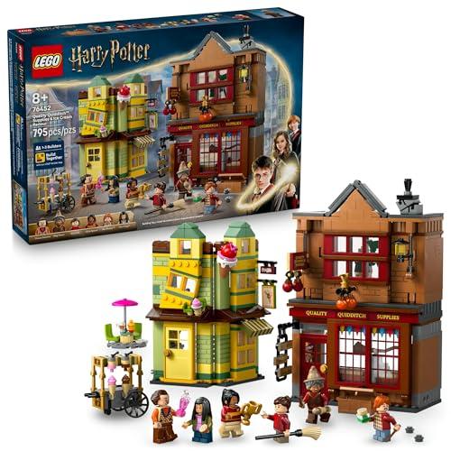 795-Piece LEGO Harry Potter Quality Quidditch Supplies & Ice Cream Parlour Building Set Amazon