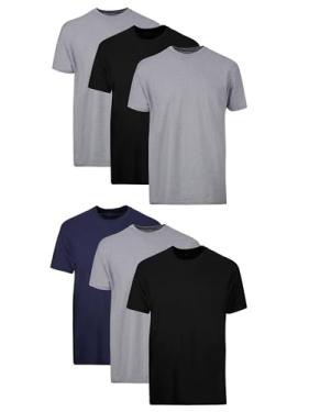 6-Pack Men's Hanes Stay-Tucked Soft Cotton Undershirts Amazon