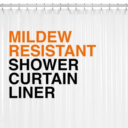 PEVA Shower Curtain Liner 72"x72" Clear 10G Thickness, No Chemical Smell Shower Liner