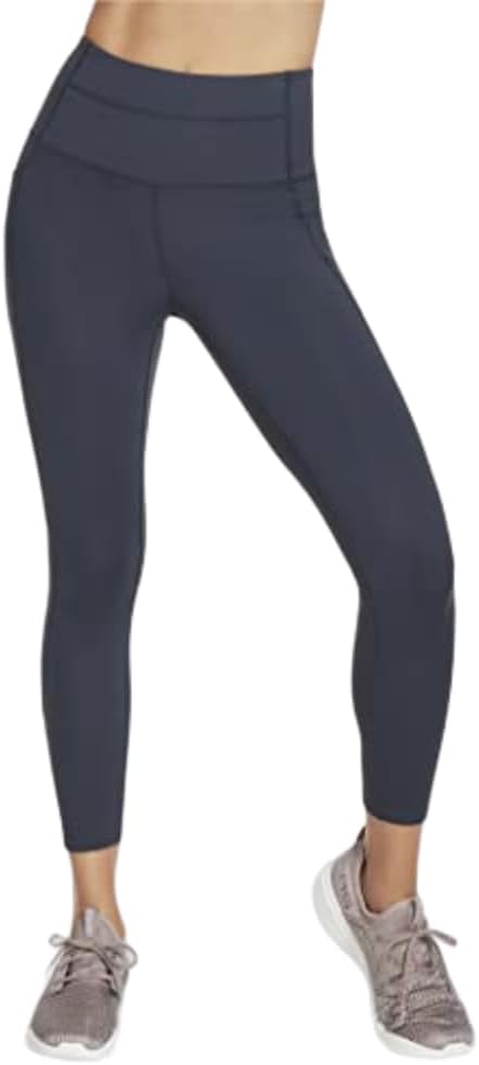 Skechers Women's Go Walk High Waisted 7/8 Legging Leggings, Navy, XX-Large