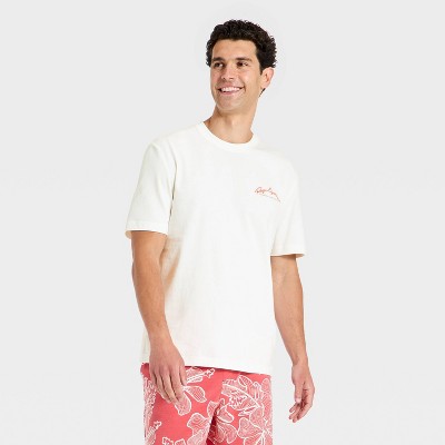 Men's Short Sleeve Sunset Graphic T-Shirt - Goodfellow & Co™ x Reyn Spooner White M