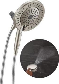 Delta 6-Setting In2ition 2-in-1 Dual Shower Head w/ Handheld ProClean Spray Amazon