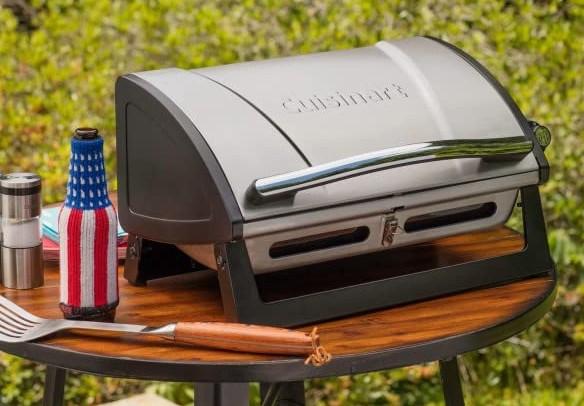 Cuisinart Grillster 8,000 BTU Portable Propane Tabletop Gas Grill Amazon