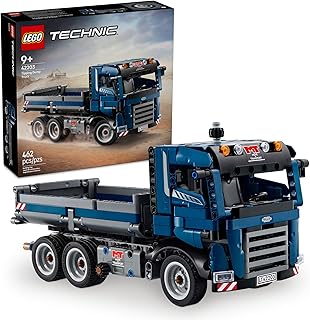 LEGO Technic Tipping Dump Truck Toy - Construction Truck Building Toy for Kids, Boys and Girls, Ages 9+ - Gift for Birthdays - W/Realistic Features - 42203