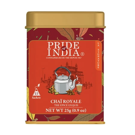 Pride of India Chai Royale Spiced Tea, 15 Tea Bags
