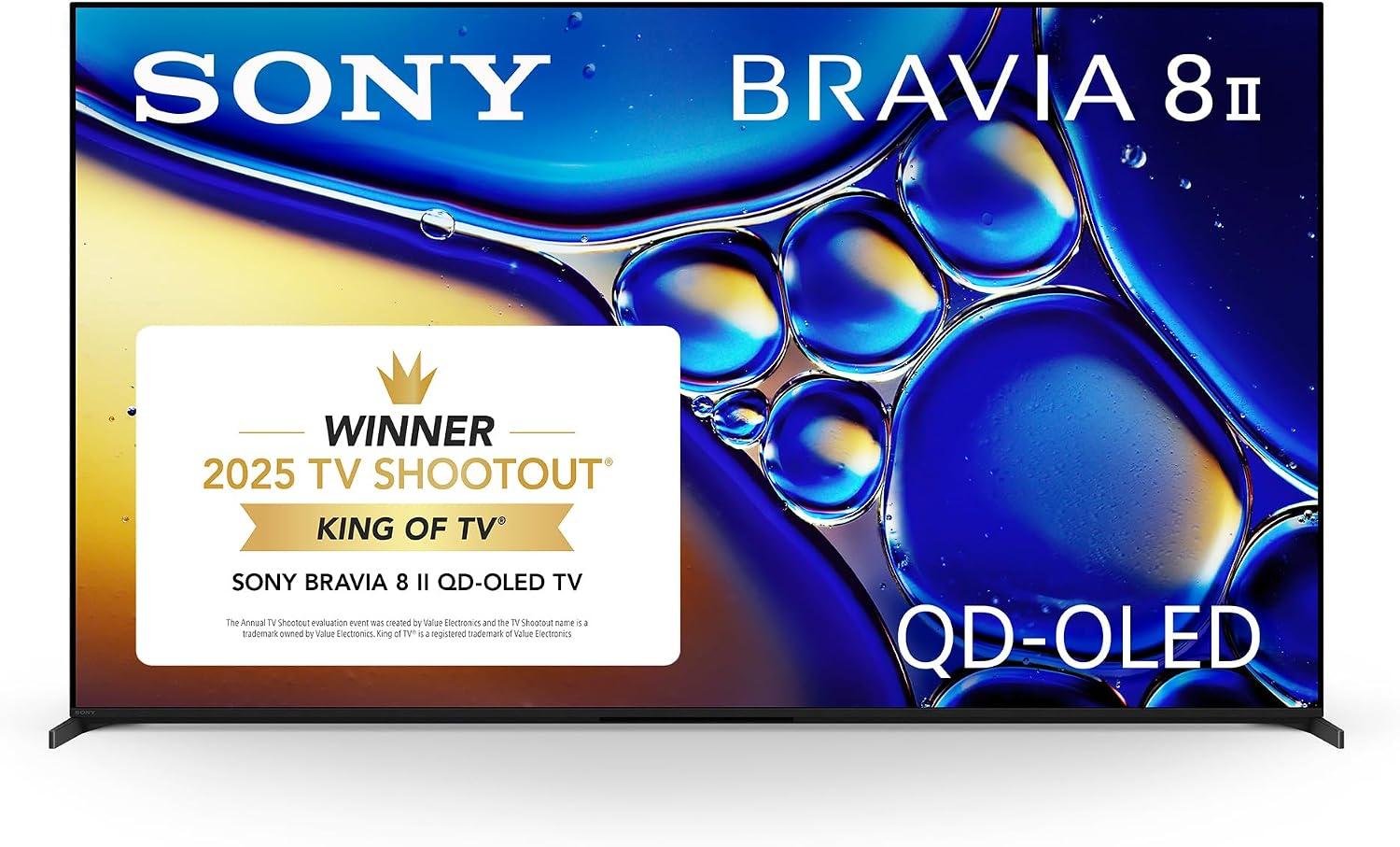 Sony 65" BRAVIA 8 II QD OLED 4K HDR Smart Google TV Amazon