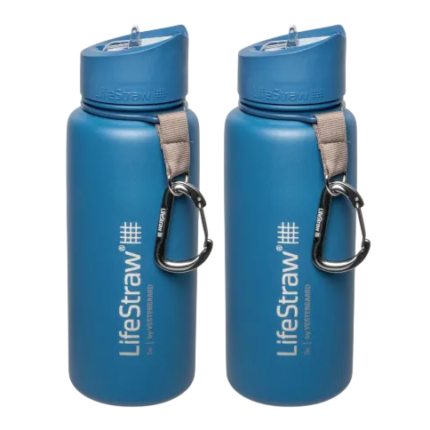 2pk Lifestraw Metal Water Bottles $40