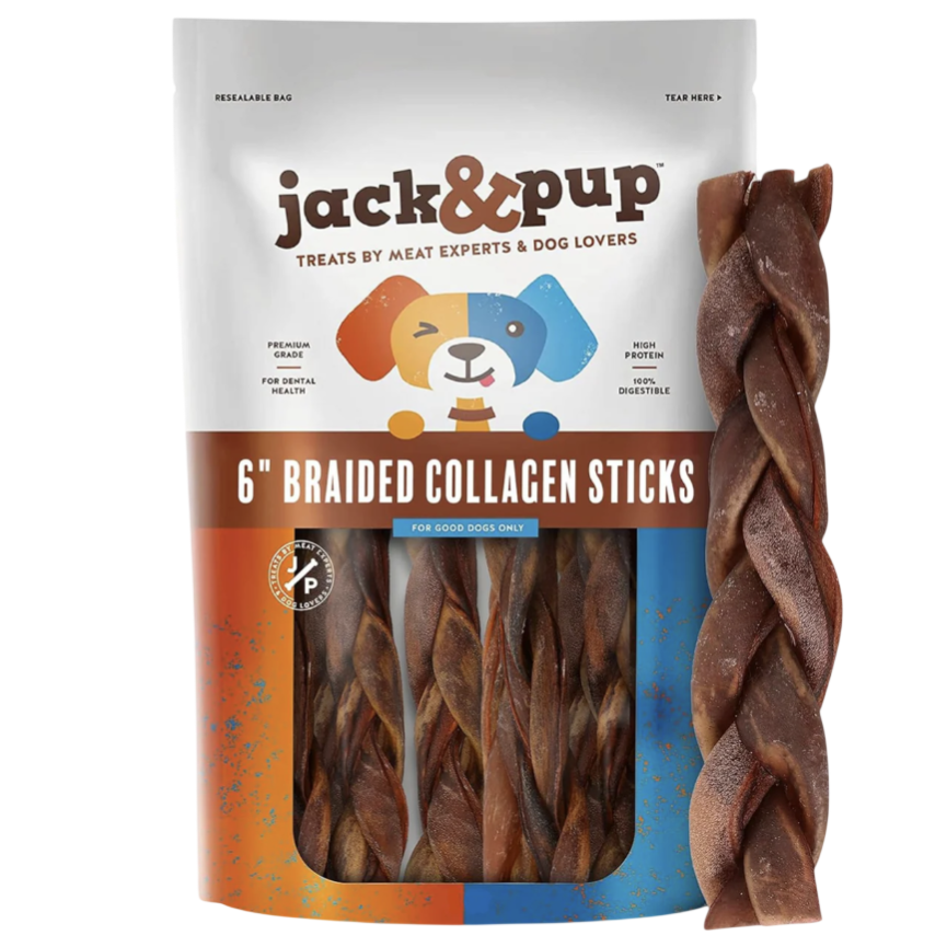 Jack & Pup Beef Collagen Sticks $11
