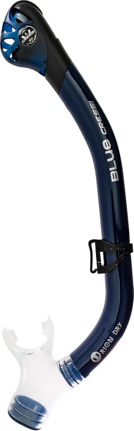 Cressi Orion Dry Dry Snorkels, Blue Navy