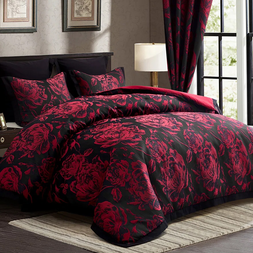 7pc Queen Comforter & Curtain Set $45