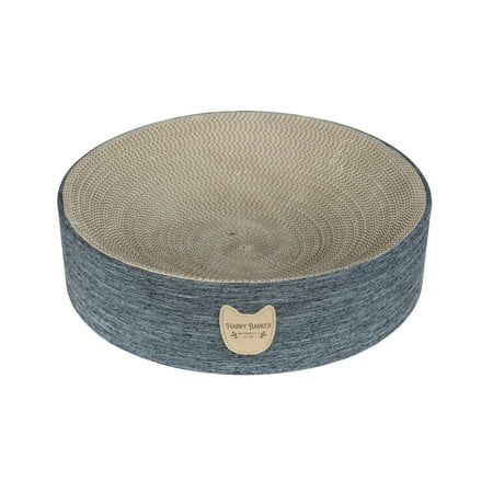 Harry Barker Durable Corrugated Cardboard Cat Scratcher Bed Refillable, Blue. O/S