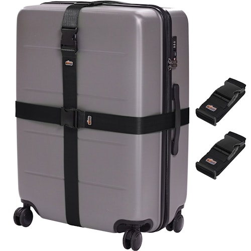 Gorilla Grip Adjustable Luggage Strap 2-Pack