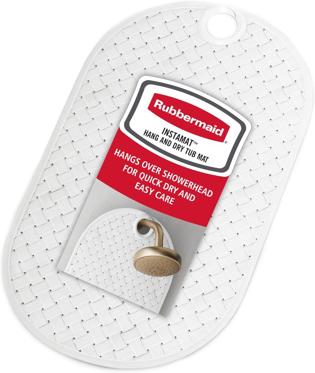 Rubbermaid INSTAMAT Bath Tub Non-Slip Shower Mat with Suction Cups Amazon