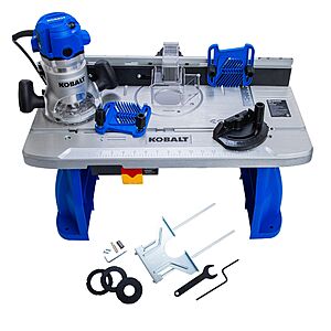 Kobalt 1/4" & 1/2" 12-Amp 2-HP Variable Speed Fixed Router $99 + Free S&H