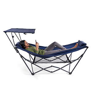 Ozark Trail Hammock w/ Canopy (up to 250-Lb, Blue) $50 + Free S&H