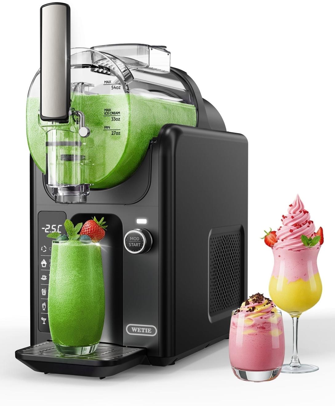 WETIE Slushie Machine 5-in-1 Frozen Drink & Ice Cream Maker (82oz) Walmart