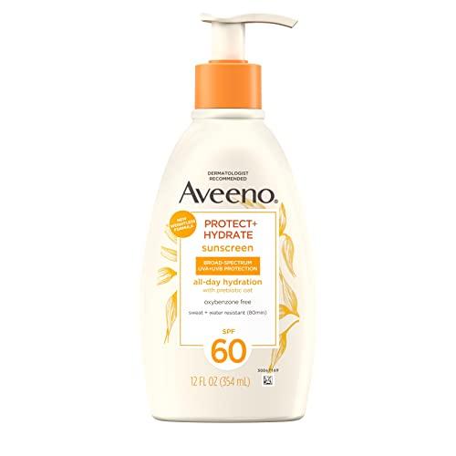 Aveeno Protect + Hydrate Moisturizing Face SPF 60 Sunscreen Lotion (12 oz) Amazon