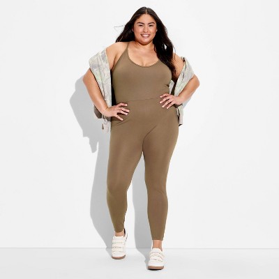 Women's Sleeveless ButterBliss Romper - Wild Fable™ Espresso XXL