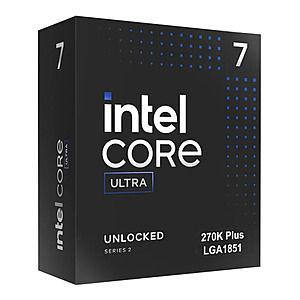 Intel Ultra 7 270K Plus LGA1851 Unlocked Processor + Intel Gamer Days PCDD Games $200 + Free Pickup Only