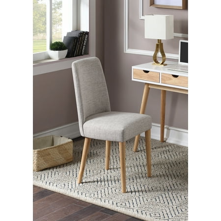 Olive & Opie Taylor Chair Gray Fabric & Natural Finish
