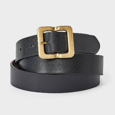 Indented Reversible Center Bar Belt - A New Day™ Black/Brown M