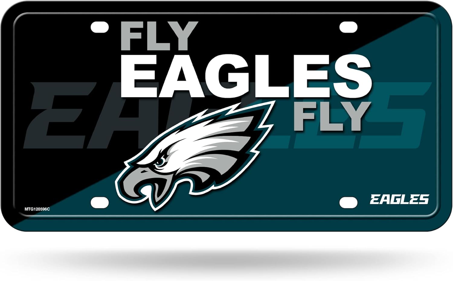 Rico Industries NFL Football Philadelphia Eagles Fly Eagles Fly Metal Tag, 12" x 6"