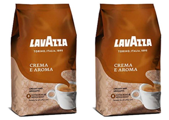 2-pack Lavazza Crema e Aroma Whole Bean Coffee (2.2 lb. Bags) Amazon