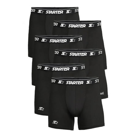 Starter Men’s and Big Men’s Active Performance Boxer Briefs, 6-Pack, Sizes S-5X