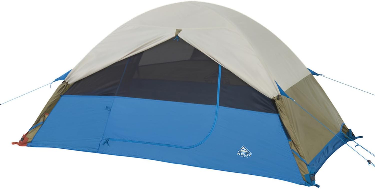 Kelty Ashcroft 2P Tent - 2 Person Camping Shelter with Full Coverage Rainfly, Lightweight Aluminum Poles, Camping Backpacking Festival Shelter