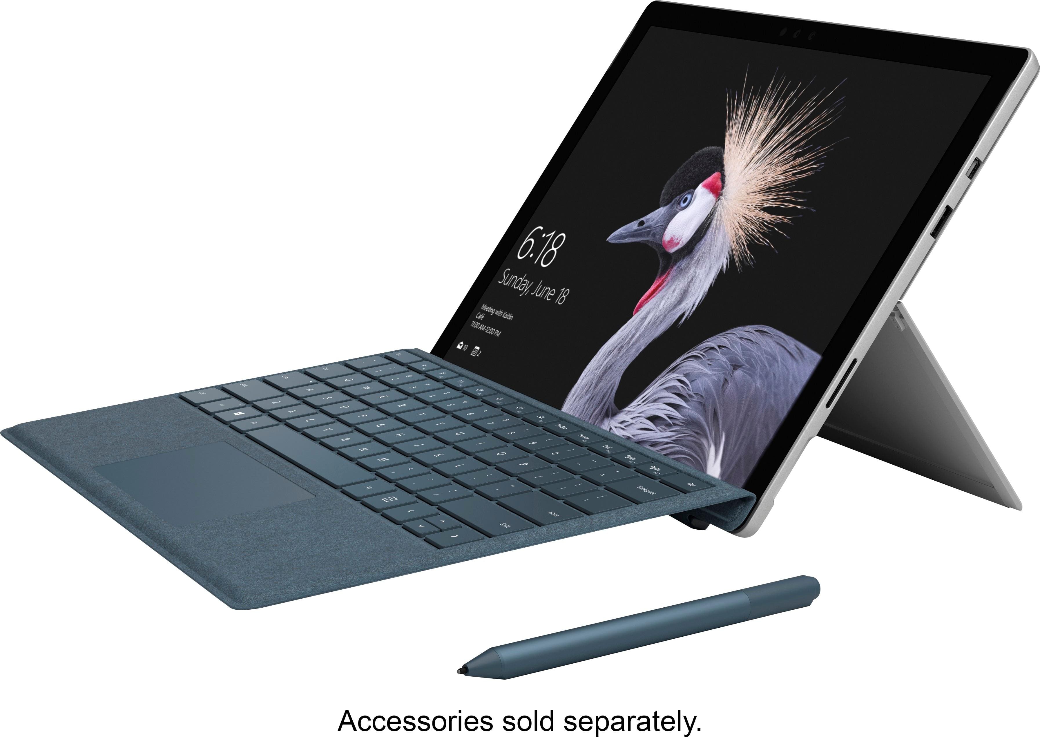 Microsoft - Refurbished Surface Pro – 12.3” Touch-Screen – Intel Core m3 – 4GB Memory – 128GB Solid State Drive (Fifth Generation) - Silver