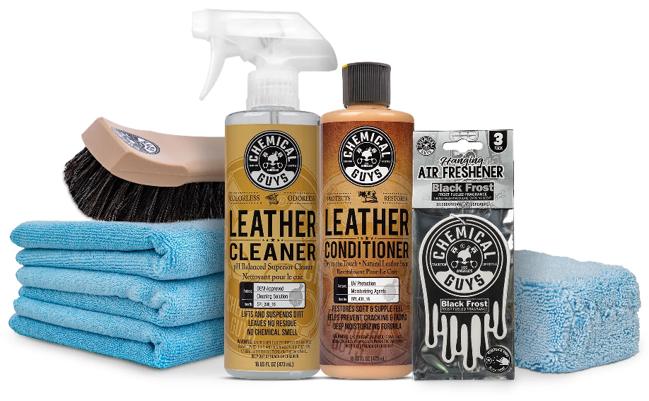 8-Piece Chemical Guys Vehicle Leather Care Kit Walmart
