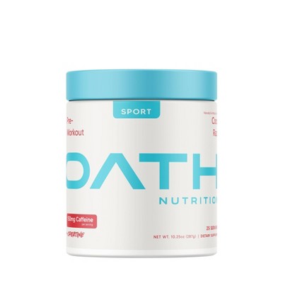 Oath Nutrition Pre-Workout Sports Nutrition Supplement Powder - Coco Razz 25 serving: Energy, Muscle Growth, Endurance