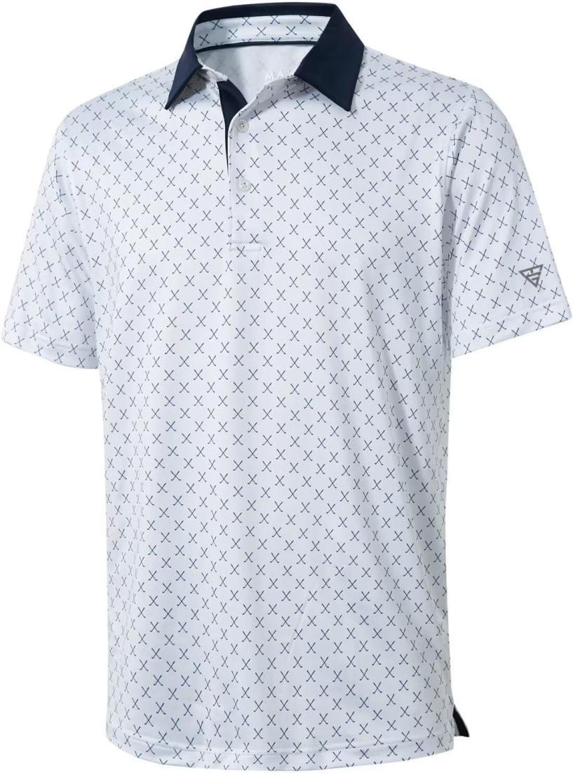 M MAELREG Men's Short Sleeve Performance Moisture Wicking Polo Shirt Amazon