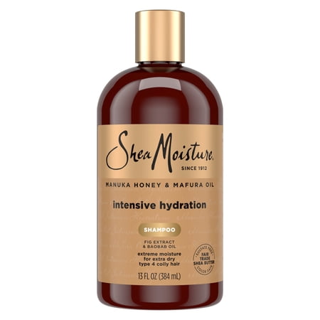 SheaMoisture Intensive Hydration Shampoo For Dry, Damaged Hair Manuka Honey And Mafura Oil Sulfate-Free ,13 fl oz