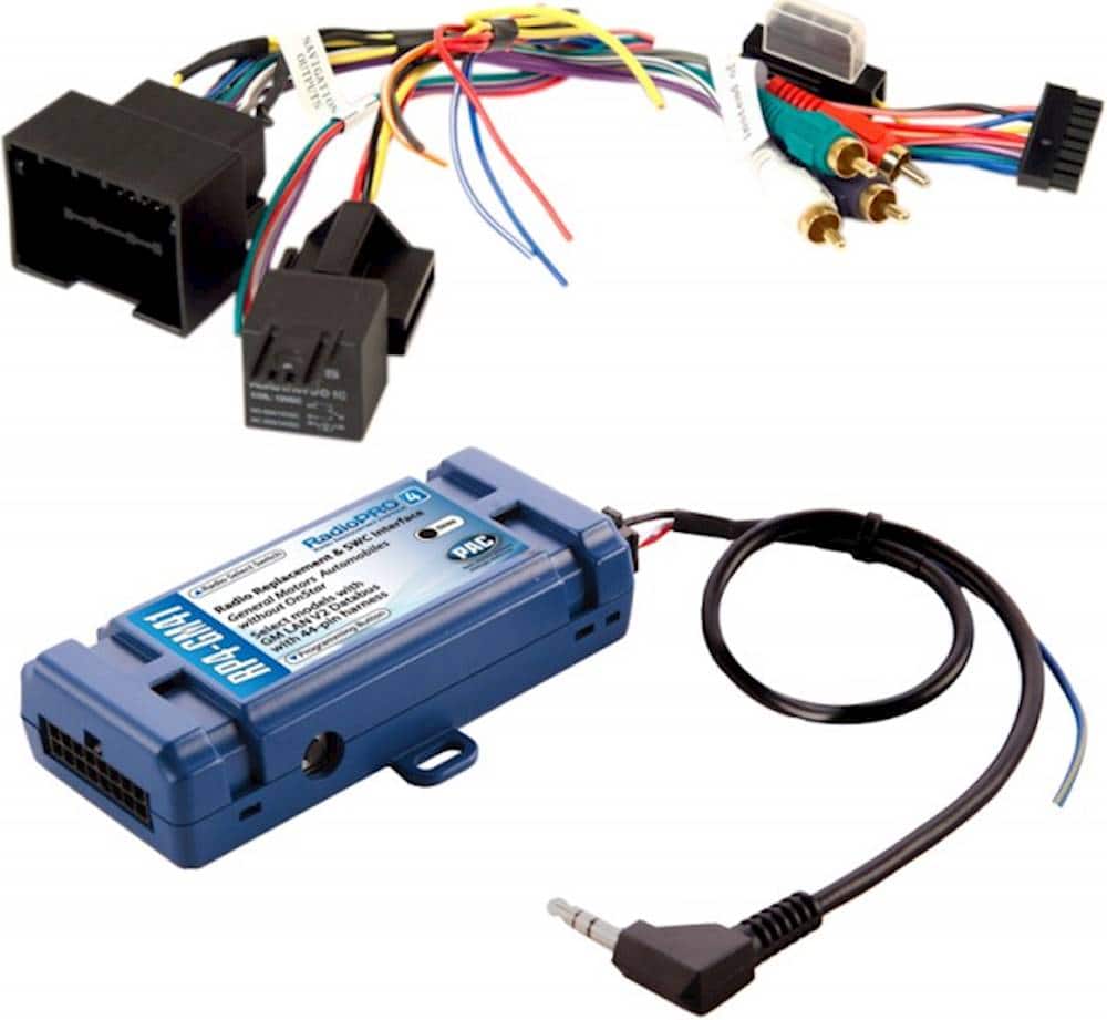 PAC - Radio Replacement and Steering Wheel Control Interface for Select GM Vehicles - Blue