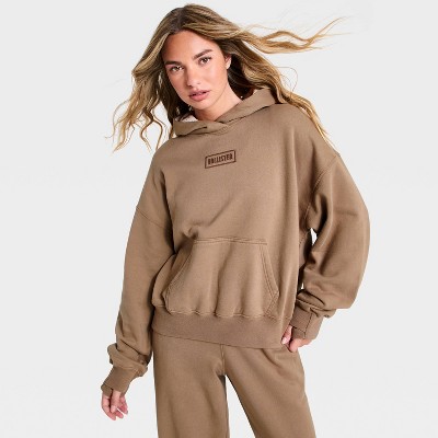Women's Fleece Hoodie - Brown M The Hollister Collection at Target